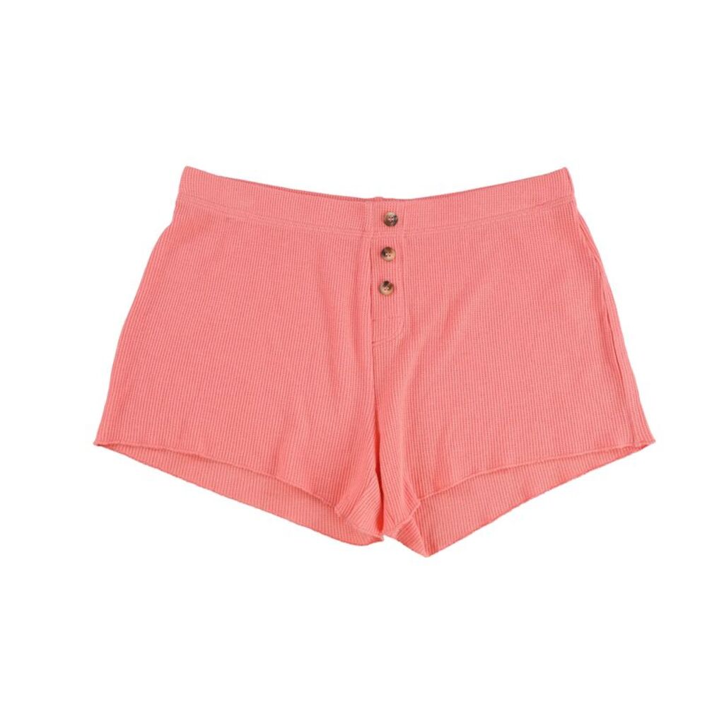 P.J. Salvage Womens Basic Pajama Shorts, Pink, S, DM